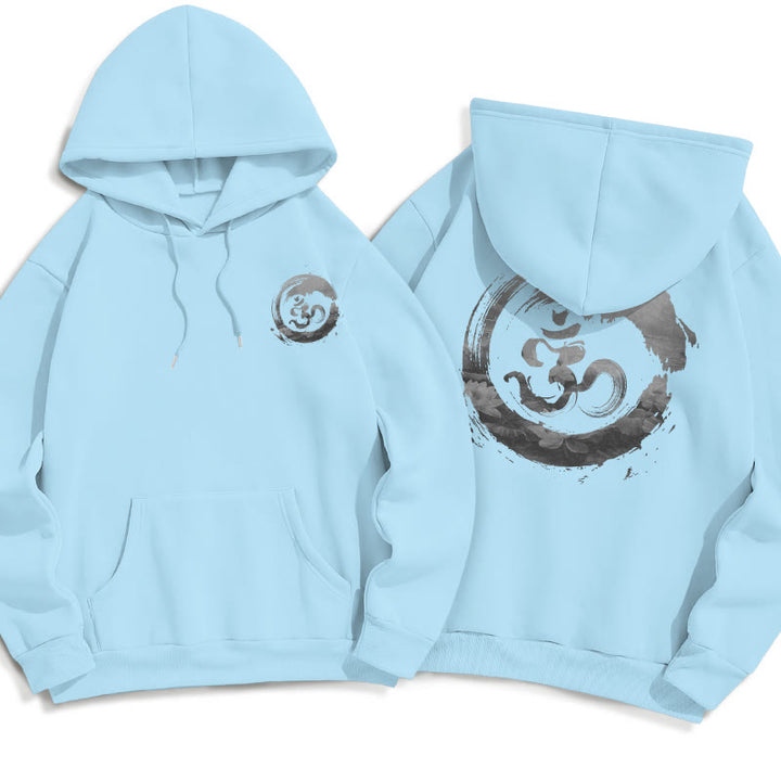 Buddha Stones Om Lotus Fleece Lined Hoodie