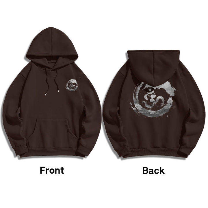 Buddha Stones Om Lotus Fleece Lined Hoodie