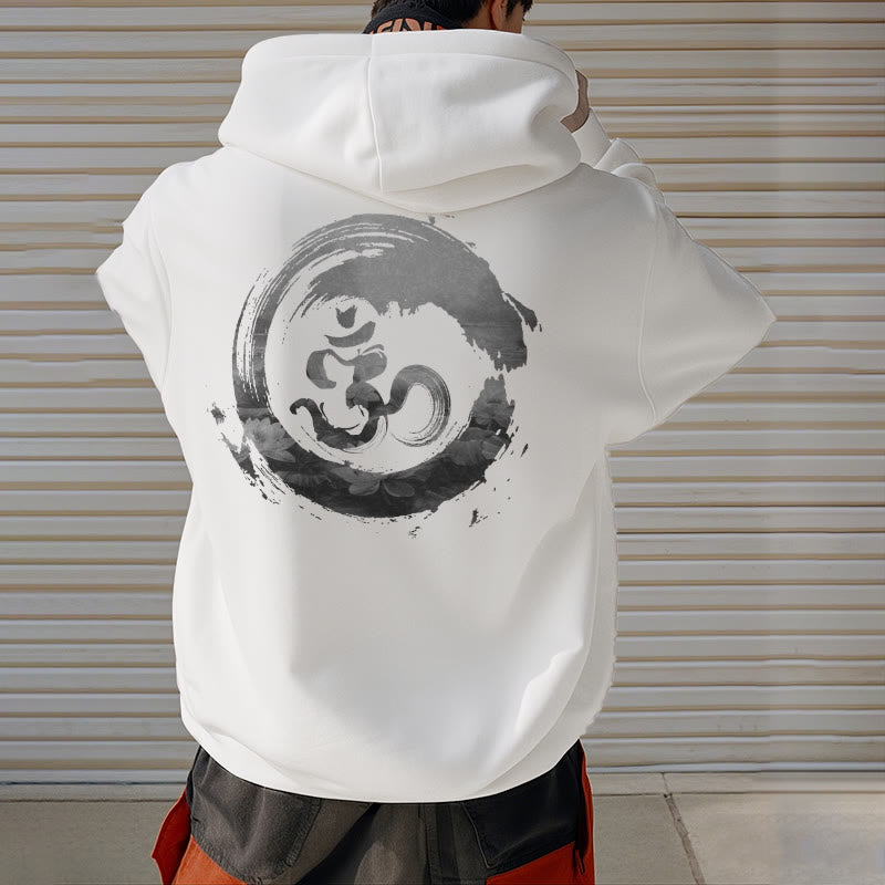 Buddha Stones Om Lotus Fleece Lined Hoodie