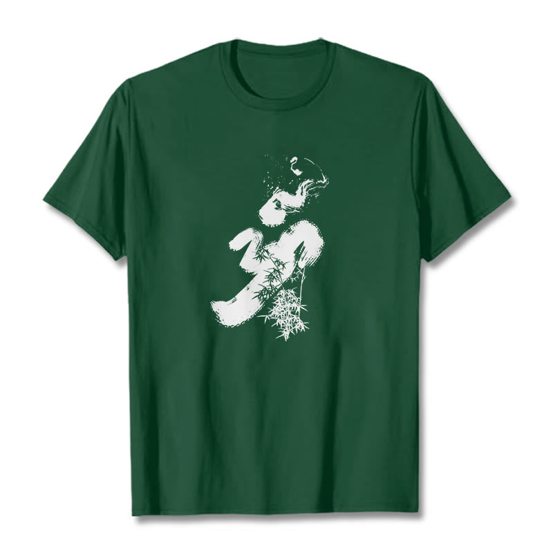 Buddha Stones OM Bamboo Ink Cotton Tee T-shirt - ForestGreen - 2XL - image 9