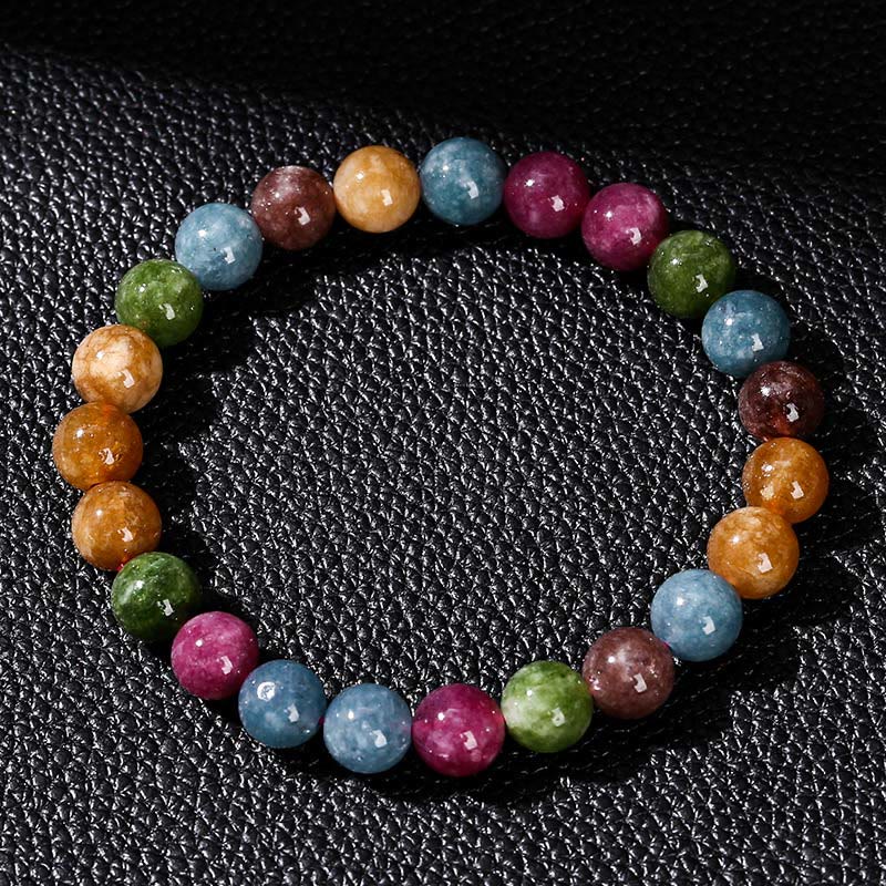 Buddha Stones Multicolor Tourmaline Positive Bracelet