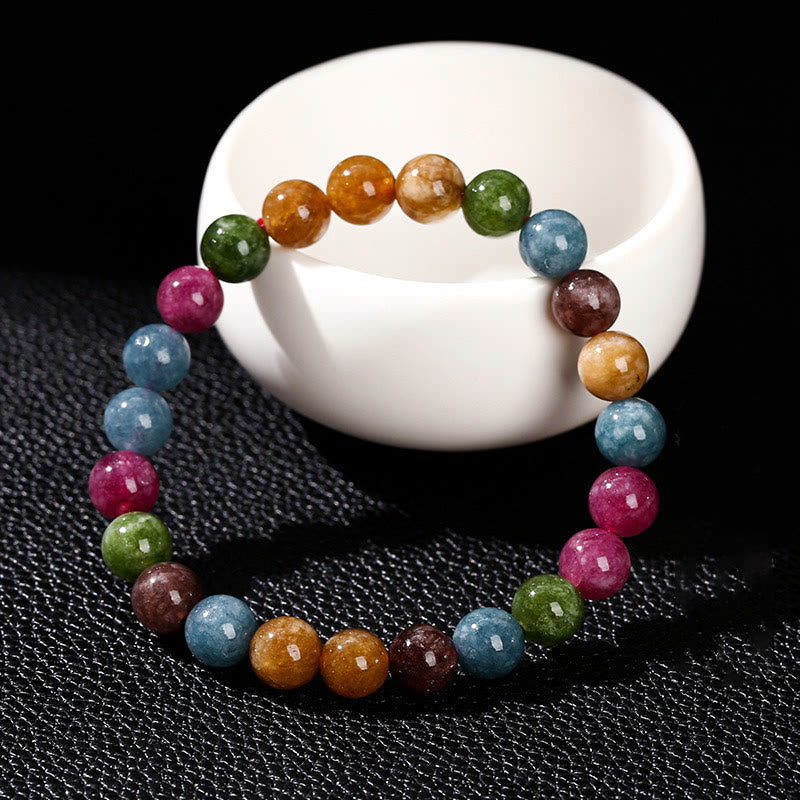 Buddha Stones Multicolor Tourmaline Positive Bracelet