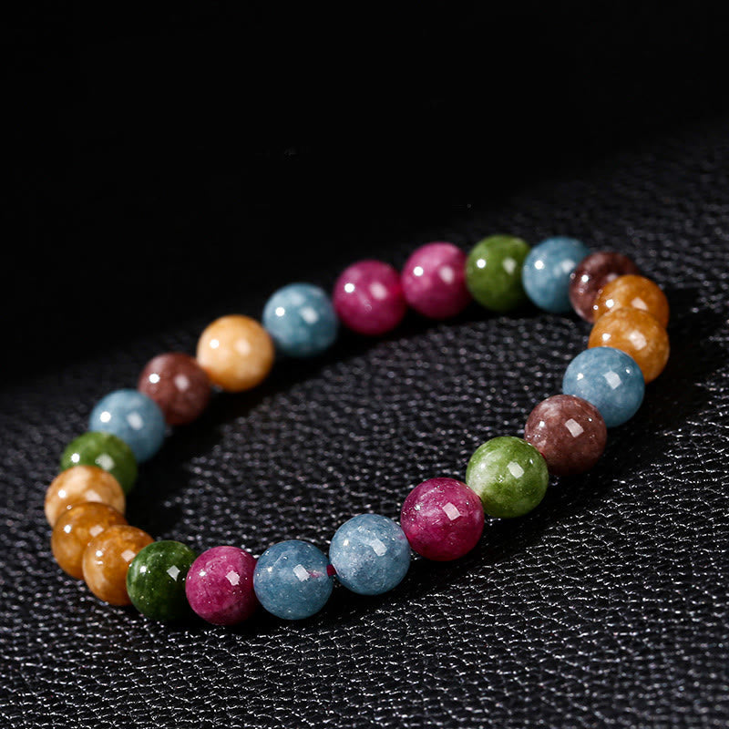 Buddha Stones Multicolor Tourmaline Positive Bracelet