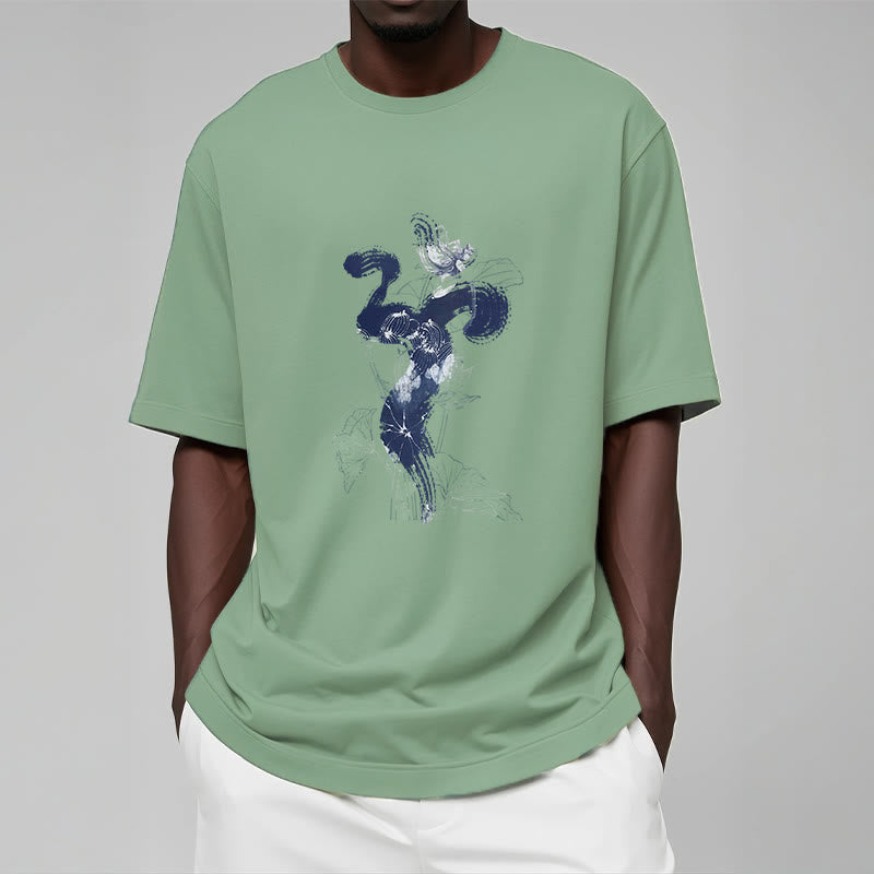 Buddha Stones OM Lotus Flower Background Cotton Tee T-shirt - image 17