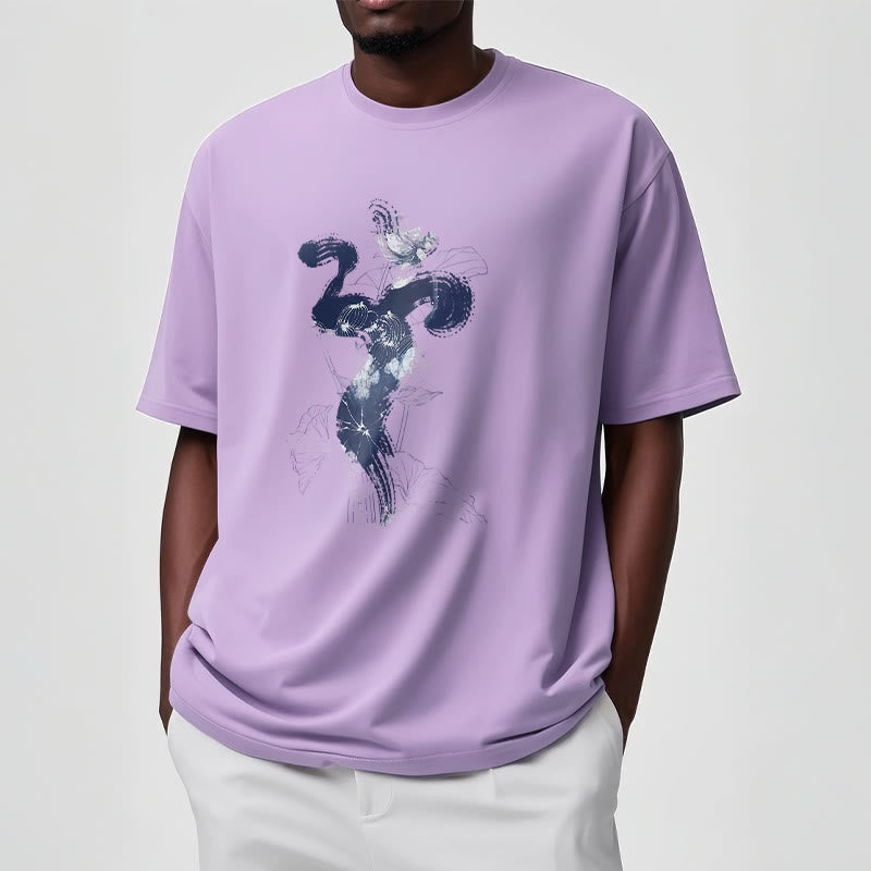 Buddha Stones OM Lotus Flower Background Cotton Tee T-shirt - image 15
