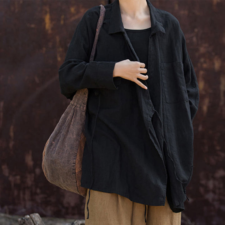 Buddha Stones Meditate Ramie Cotton Clothing - image 22