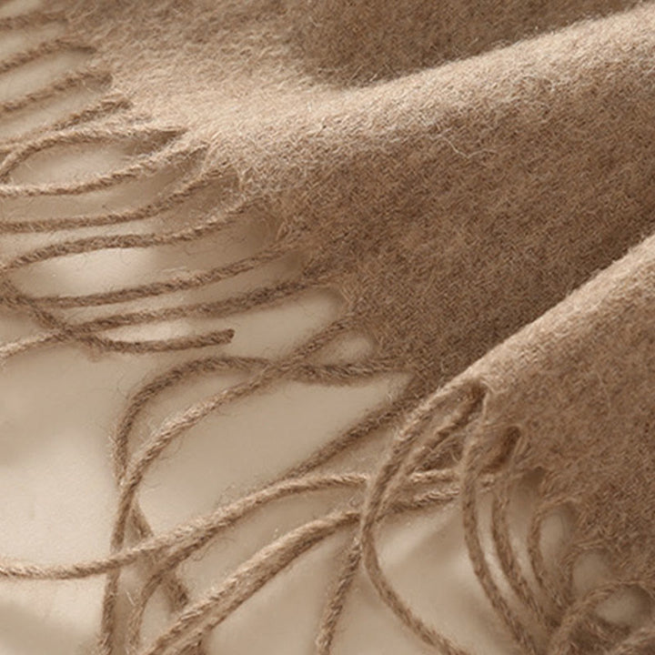 Buddha Stones Wool Shawl Weiyang Flower Embroidery Tassel Winter Cozy Travel Scarf Wrap - image 5