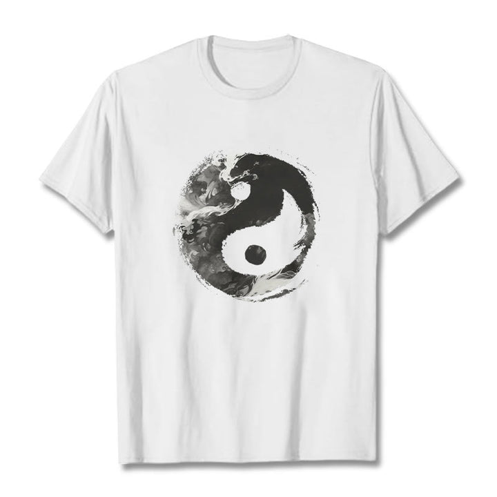 Buddha Stones Yin Yang Cotton Tee T-shirt