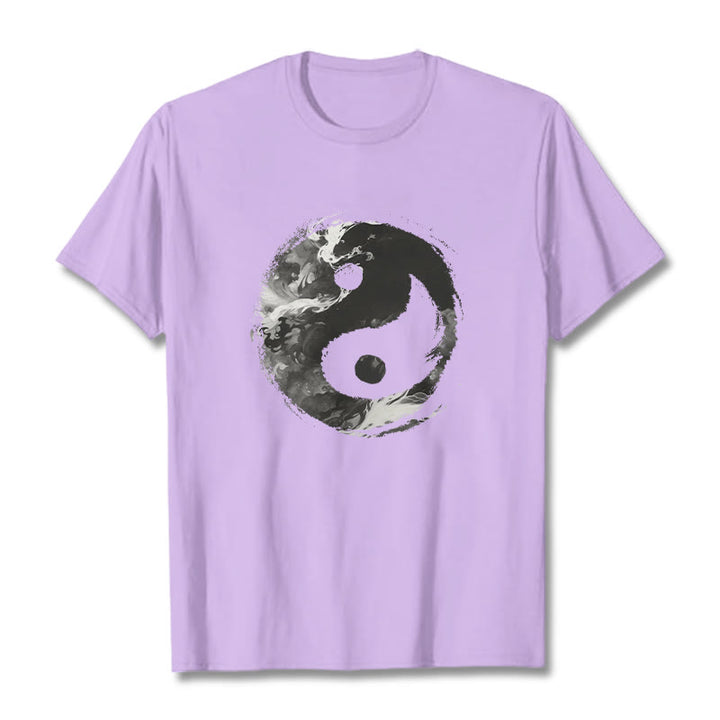 Buddha Stones Yin Yang Cotton Tee T-shirt