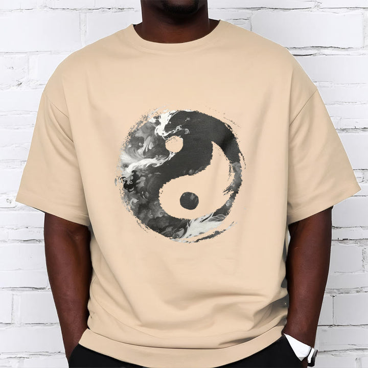 Buddha Stones Yin Yang Cotton Tee T-shirt