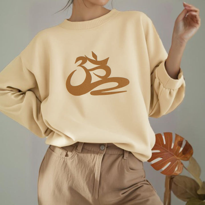 Buddha Stones OM Fleece Lined Polyester Sweatshirt