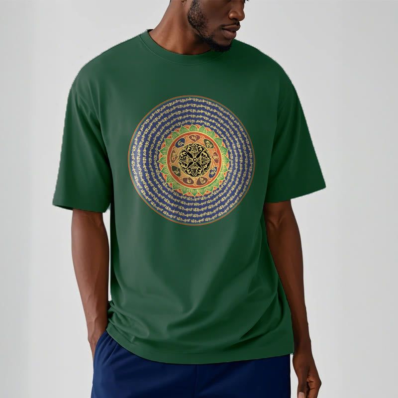 Buddha Stones 108 Om Mani Padme Hum Mantra Sanskrit Tee T-shirt - image 11