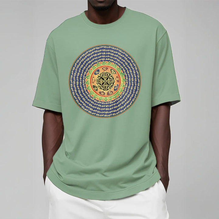 Buddha Stones 108 Om Mani Padme Hum Mantra Sanskrit Tee T-shirt - image 18
