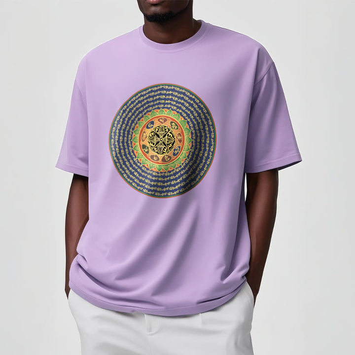 Buddha Stones 108 Om Mani Padme Hum Mantra Sanskrit Tee T-shirt - image 20