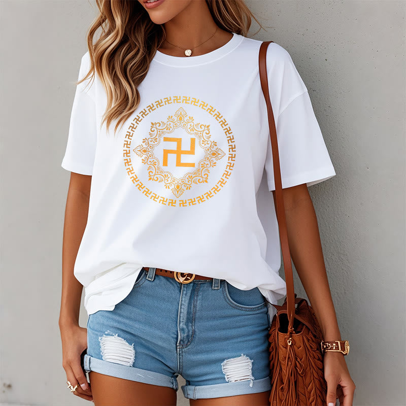 Buddha Stones Swastika Tee T-shirt - image 1
