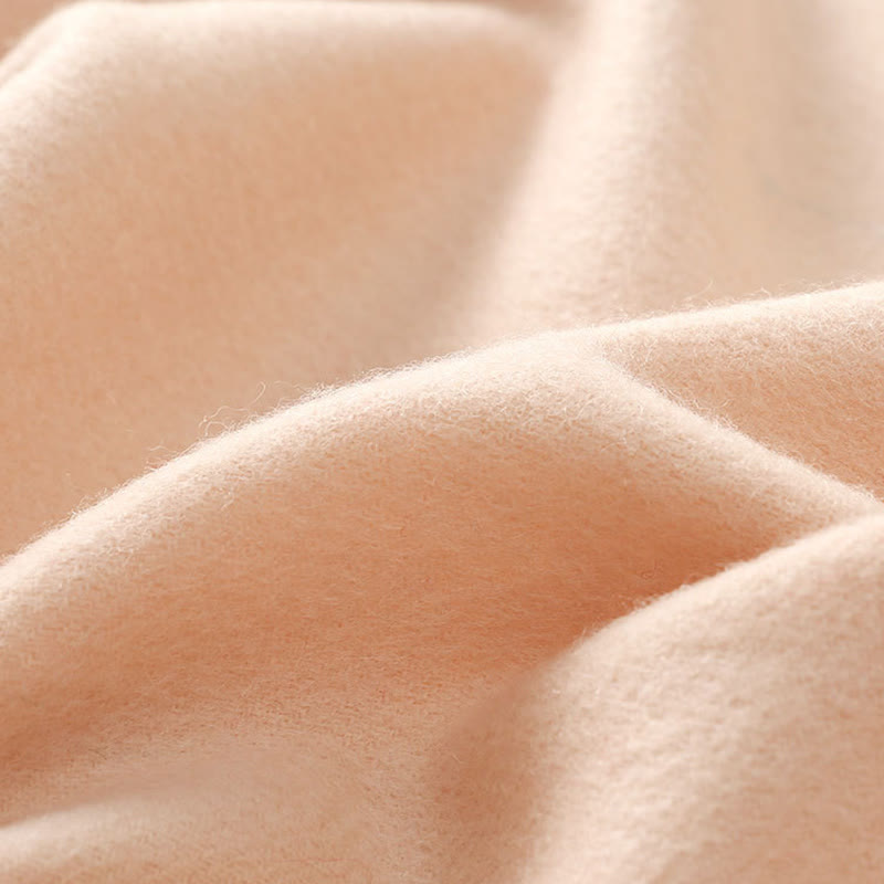 Buddha Stones Wool Shawl Lily Embroidery Tassel Winter Cozy Travel Scarf Wrap - image 3