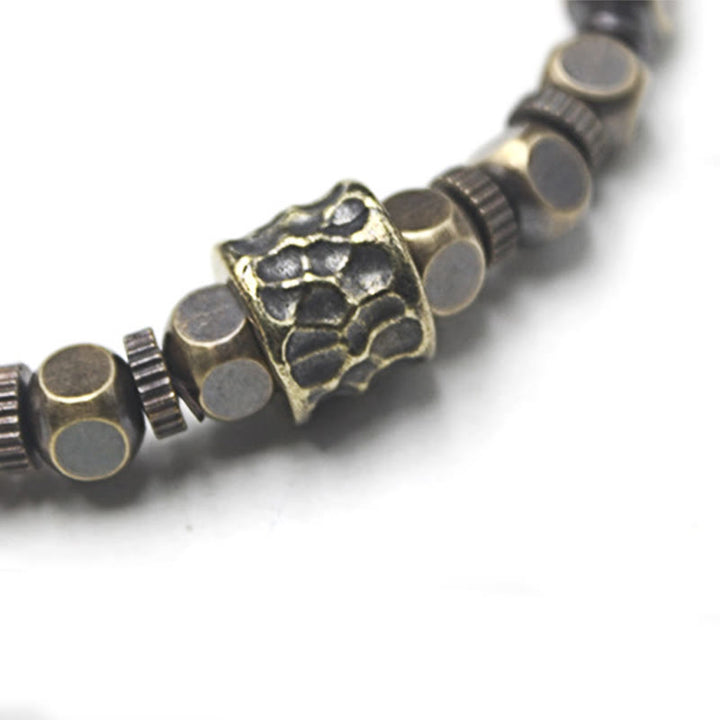 Buddha Stones Copper Meteorite Pattern Balance Bracelet