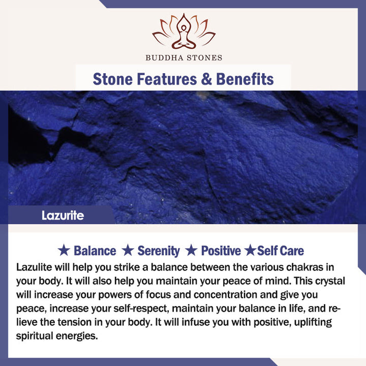 Buddha Stones 4mm Ultra-thin Lazurite Beads Self Care Bracelet