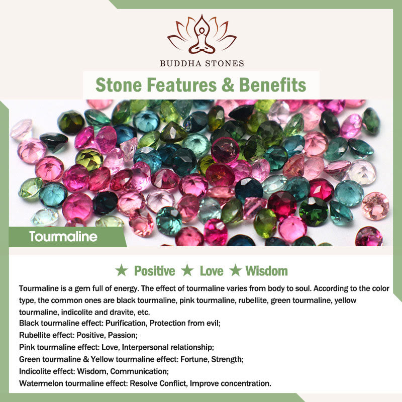 Buddha Stones Tourmaline Jade Safe And Well Love Bracelet - image 6