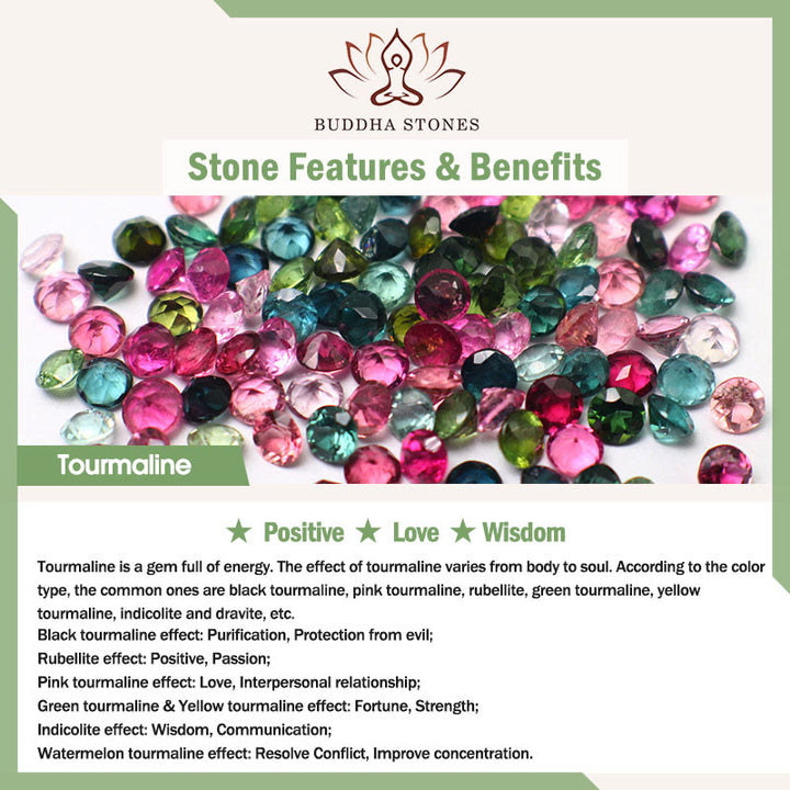 Buddha Stones Tourmaline Jade Safe And Well Love Bracelet - image 6