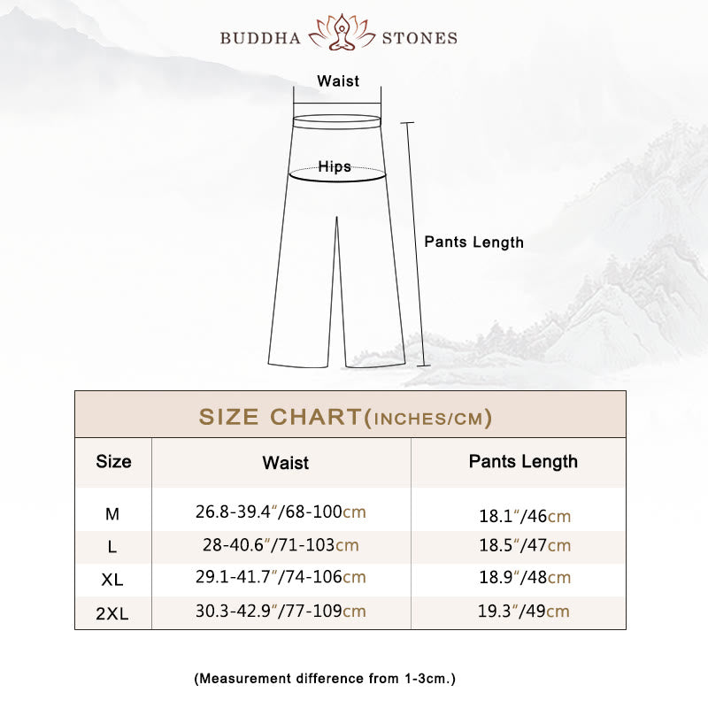 Buddha Stones V-Neck Midi Tunic Dress Wide Leg Pants Meditation Zen Practice Dance Clothing - image 7