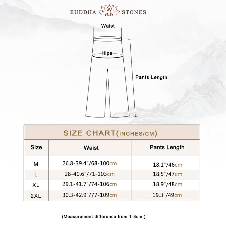 Buddha Stones V-Neck Midi Tunic Dress Wide Leg Pants Meditation Zen Practice Dance Clothing - image 7