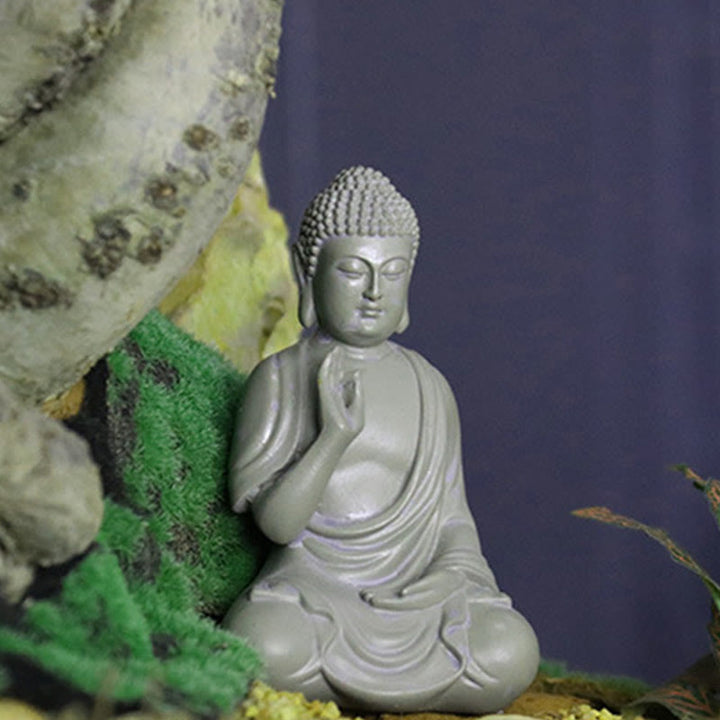 Buddha Stones Small Meditation Prayer Resin Buddha Statue Compassion Home Desk Decoration - image 14