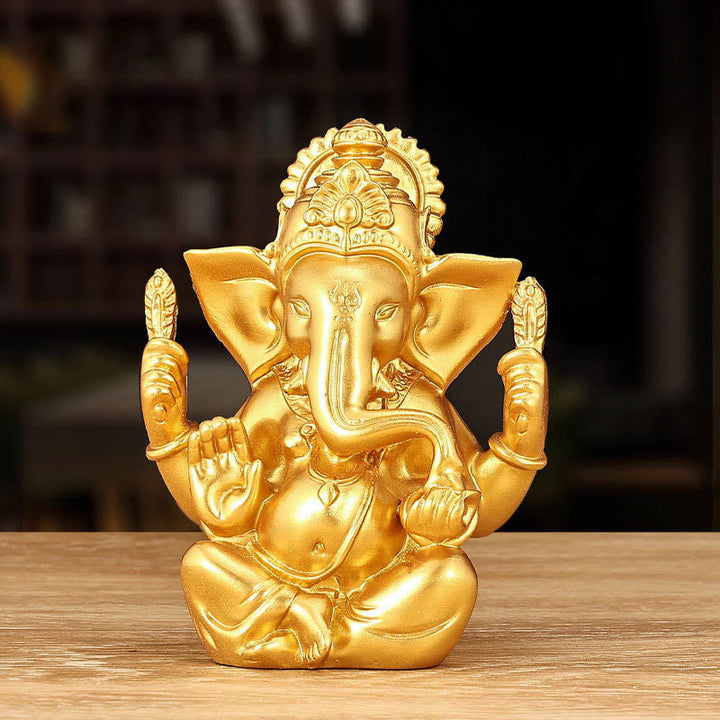 Buddha Stones Ganesh Ganpati Elephant Statue Transformation Home Resin Decoration