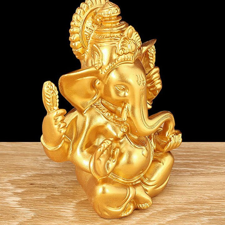 Buddha Stones Ganesh Ganpati Elephant Statue Transformation Home Resin Decoration