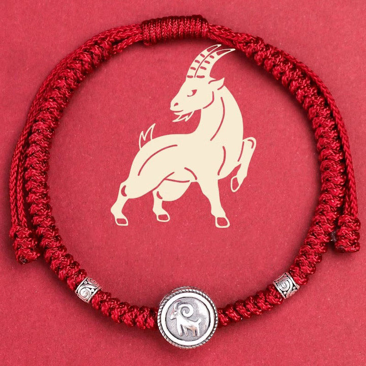 Buddha Stones 12 Chinese Zodiac Lucky Red String Bracelet