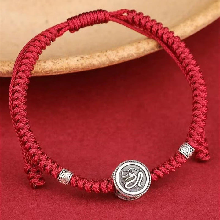 Buddha Stones 12 Chinese Zodiac Lucky Red String Bracelet