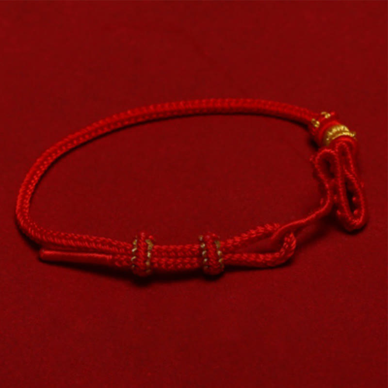 Buddha Stones Red String Snake Knot Year Of The Snake Protection Braided Bracelet