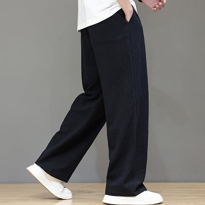 Buddha Stones Summer Men's Straight Leg Pants With Pockets - image 34