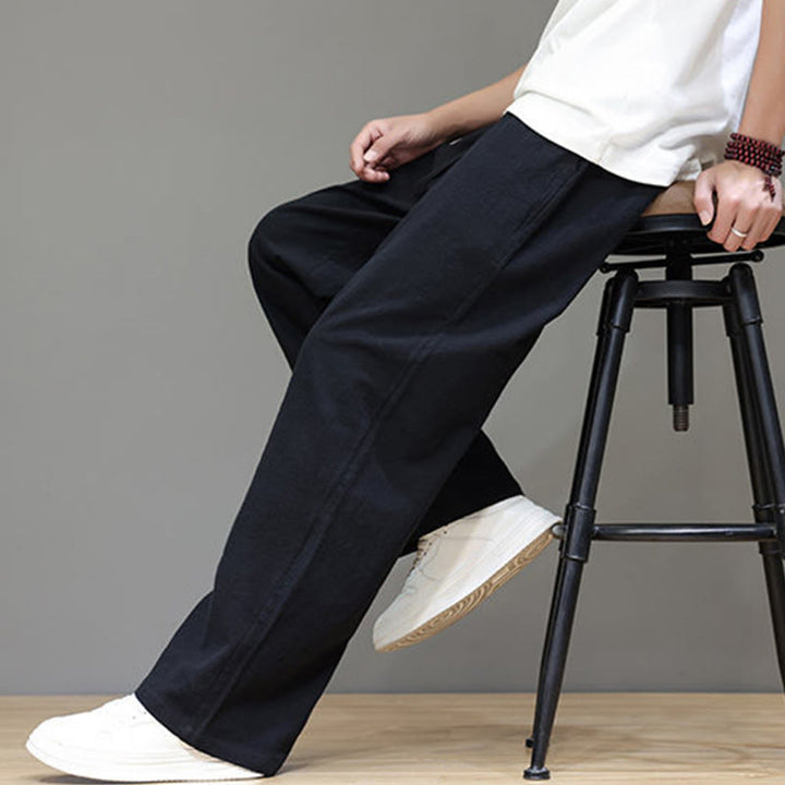 Buddha Stones Summer Men's Straight Leg Pants With Pockets - image 38