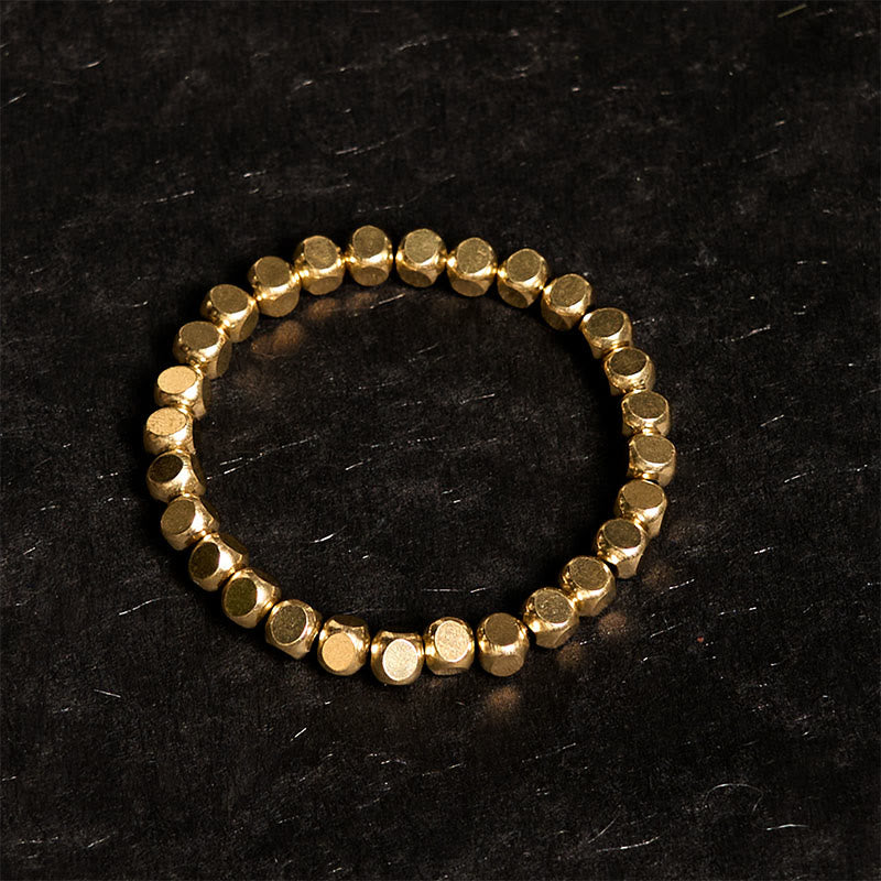 Buddha Stones Brass Copper Good Luck Healing Bracelet - image 1