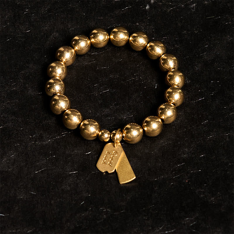 Buddha Stones Brass Copper Healing Bracelet - image 1