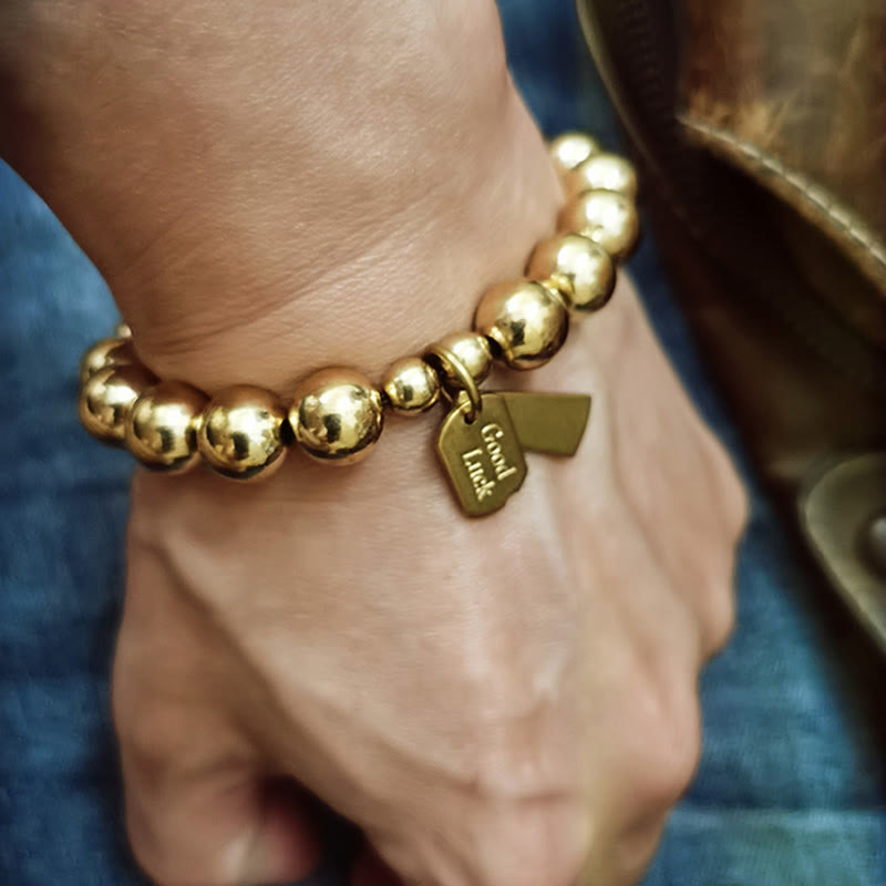 Buddha Stones Brass Copper Healing Bracelet - image 10