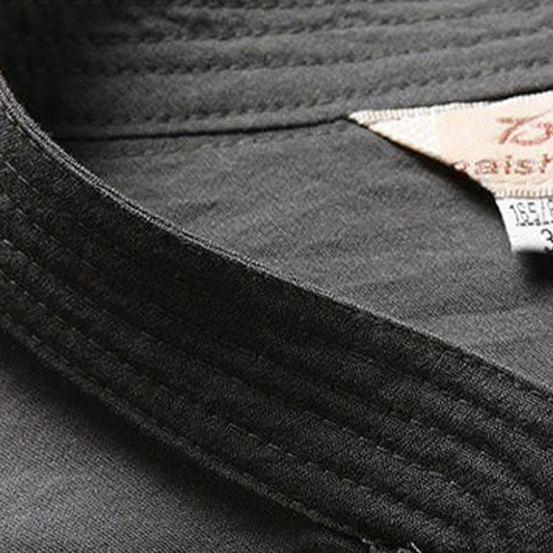 Buddha Stones 2Pcs Plain Tang Suit Men's Frog-Button Long Sleeve Shirt Pants Set - image 4