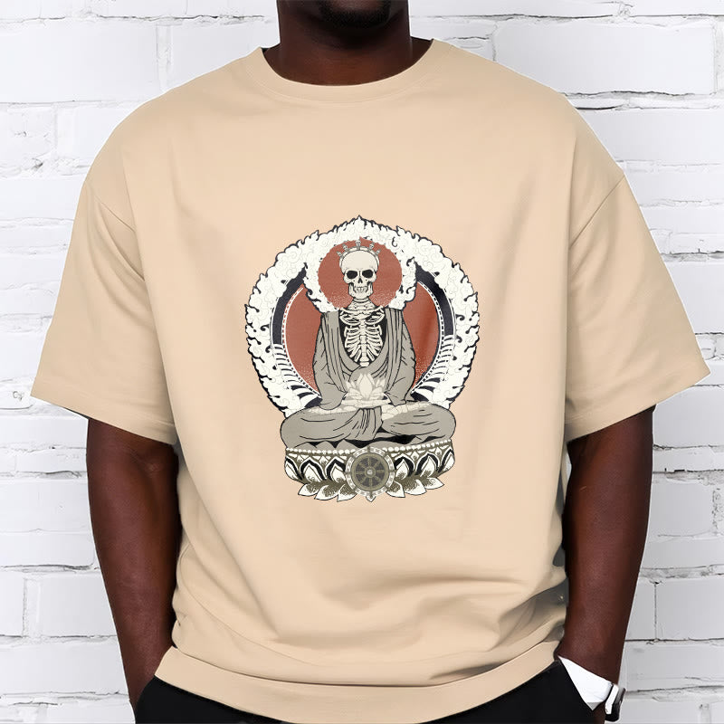 Buddha Stones Skeleton Pattern Tee T-shirt - image 9