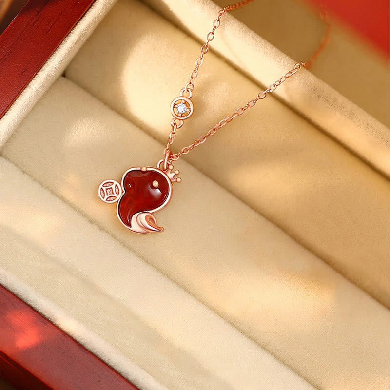 Buddha Stones 925 Sterling Silver Hetian Jade Red Agate Year Of The Snake Blessing Necklace Pendant