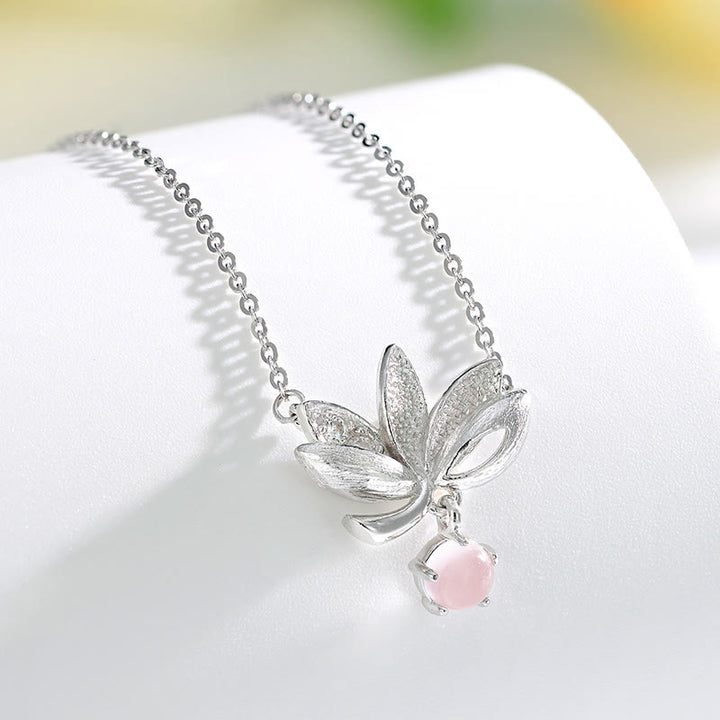 Buddha Stones 925 Sterling Silver Lotus Keep away evil spirits Necklace Pendant - image 10