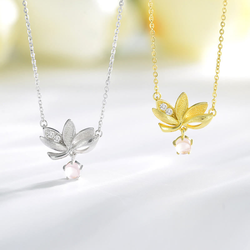 Buddha Stones 925 Sterling Silver Lotus Keep away evil spirits Necklace Pendant - image 11