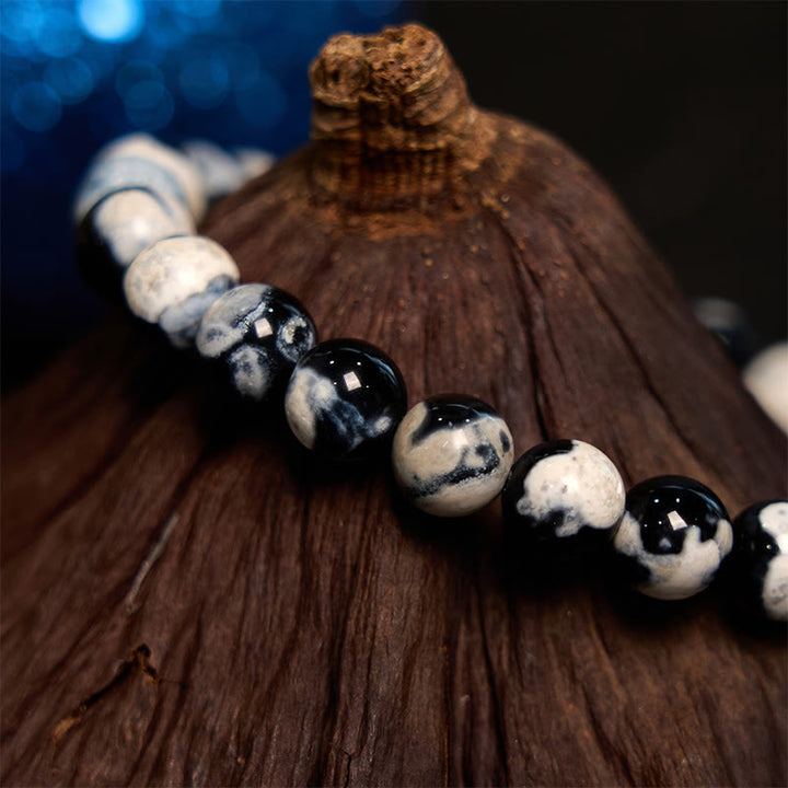 Buddha Stones "May the Stars Guide Your Dreams" Orca Agate Bracelet Includes Gift Message Card - image 5