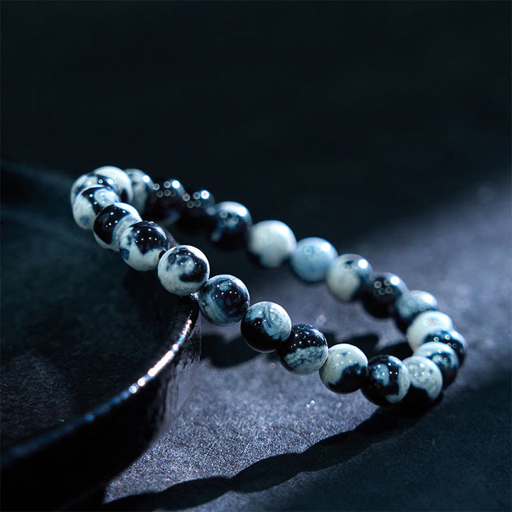 Buddha Stones Orca Agate Protection Bracelet