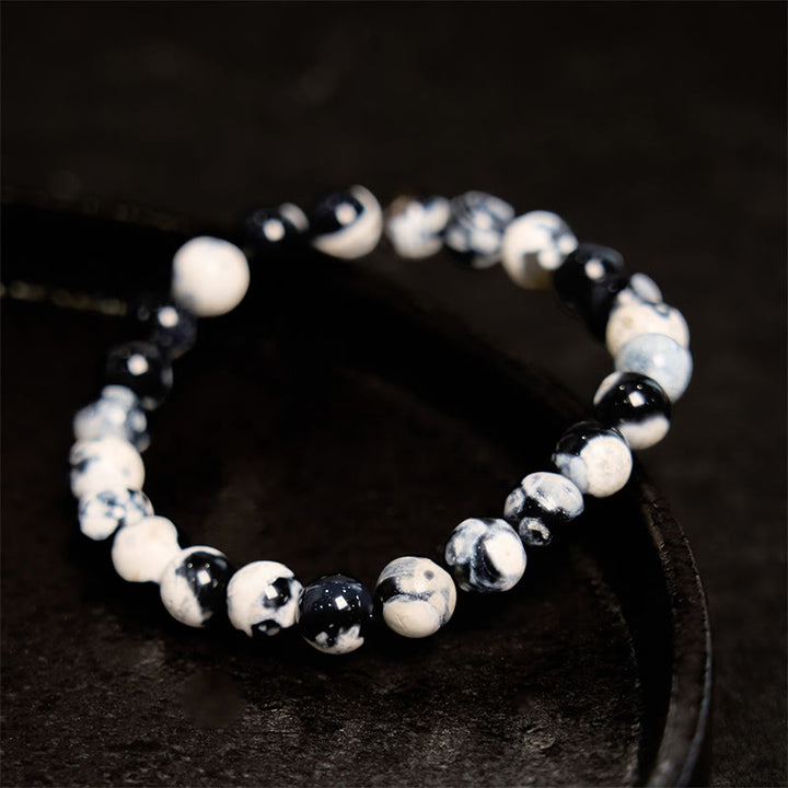 Buddha Stones Orca Agate Protection Bracelet