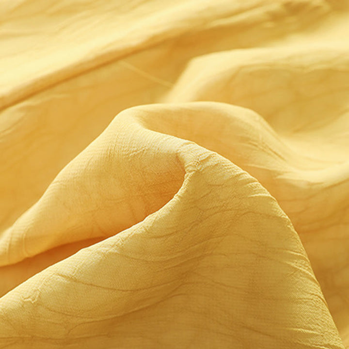 Buddha Stones Women's Flower Embroidery Frog-Button Shirt Dress Wide Leg Pants - image 12