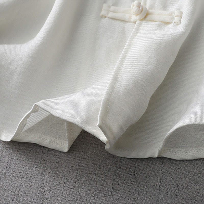 Buddha Stones Solid Color Button Long Sleeve Women's Shirt - image 8