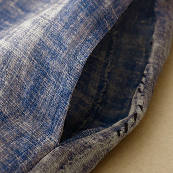 Buddha Stones Tie-Dye Button Long Sleeve Cotton Shirt - image 6