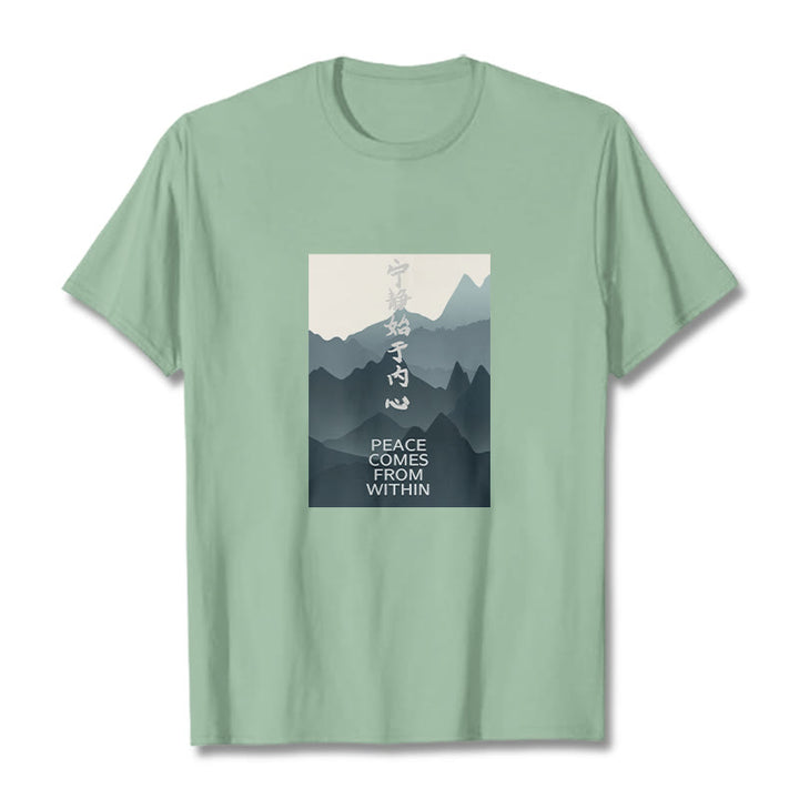 Buddha Stones Peace Comes From Within Tee T-shirt