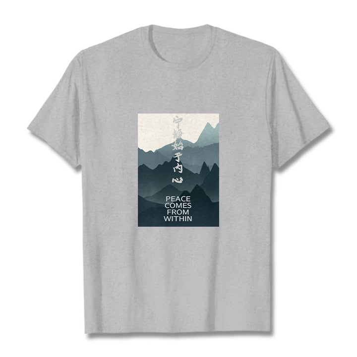 Buddha Stones Peace Comes From Within Tee T-shirt